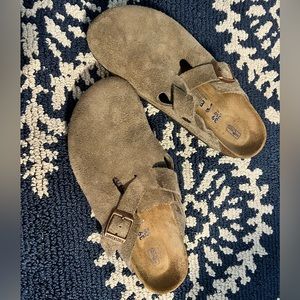 Birkenstock Boston Soft Footbed Suede Clog | TAUPE W8/M6